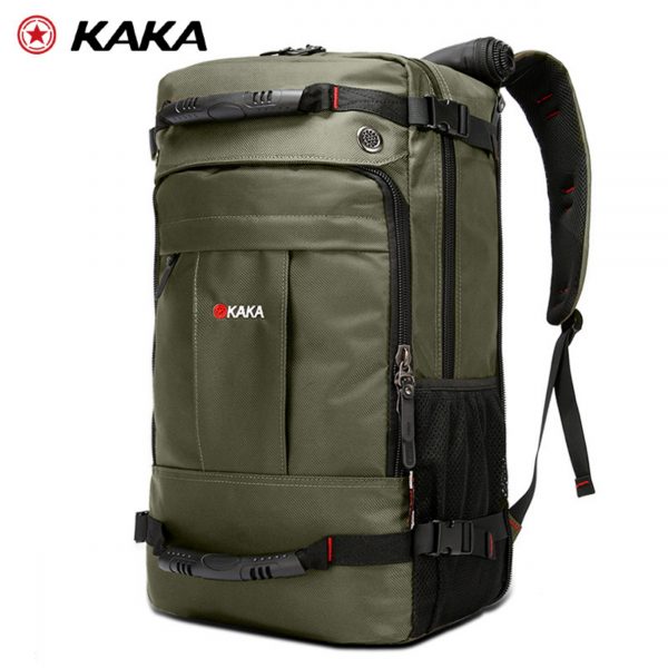 KAKA 2050 Waterproof Hiking Backpack – 36–56L Expandable Large Capacity 17 Inch Laptop Travel Backpack for Men