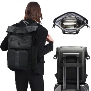 VOYARO Roll-Top Travel Laptop Backpack 25L