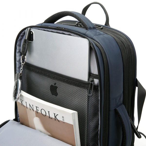 VOYARO Multifunction Expandable Business Travel Backpack - Blue