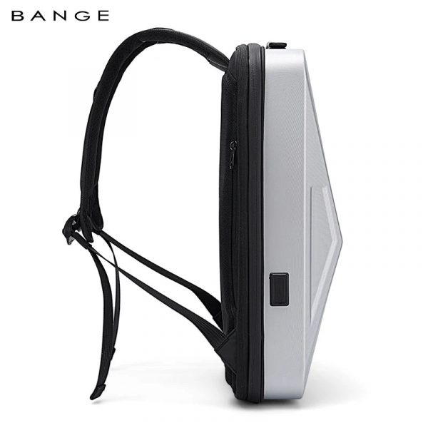 VOYARO Hard Shell EVA Expandable TSA Laptop Backpack - Silver