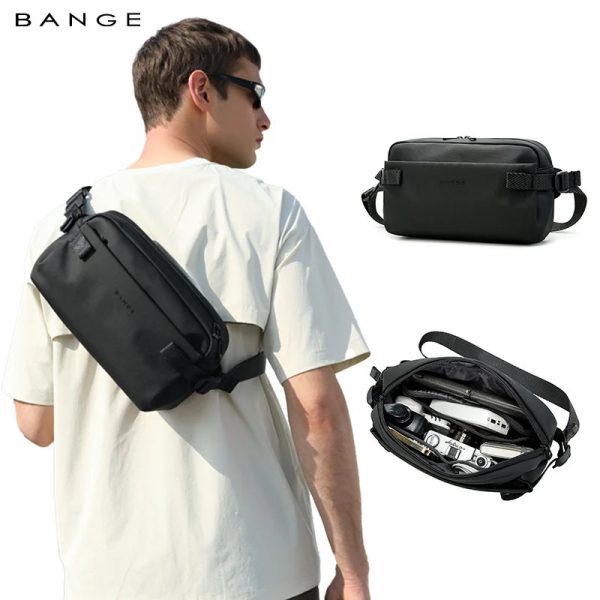 VOYARO Everyday Waterproof Crossbody Shoulder Bag - Black